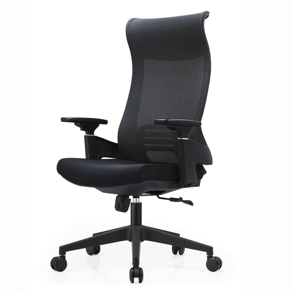 Fotel biurowy ANGEL Mimoza – elegancki, ergonomiczny, kolor szary/czarny