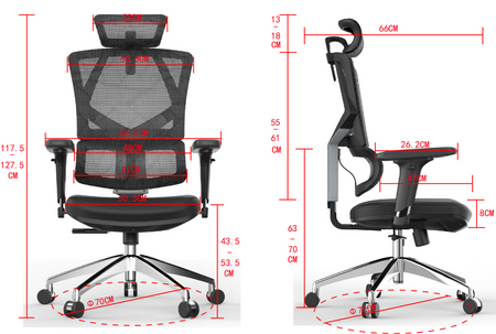 Fotel ergonomiczny ANGEL biurowy obrotowy Dakota 2.0