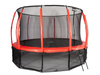 Trampolina Ogrodowa Jumpi 487cm/16FT Maxy Comfort Plus Czerwona Z Wewnętrzną Siatką