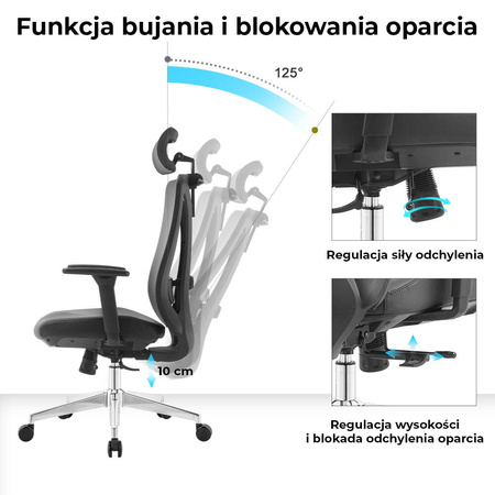 Fotel biurowy ergonomiczny ANGEL GelatO