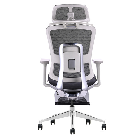 Fotel ergonomiczny ANGEL biurowy obrotowy Homer Czarno-Szary