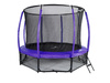 Trampolina Ogrodowa Jumpi 374cm/12FT Maxy Comfort Plus Fioletowa Z Wewnętrzną Siatką