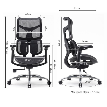 Fotel ergonomiczny ANGEL biurowy obrotowy Astro