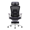 Fotel ergonomiczny ANGEL biurowy obrotowy Homer Czarno-Szary