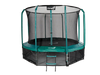 Trampolina Ogrodowa Jumpi 374cm/12FT Maxy Comfort Zielona Z Wewnętrzną Siatką