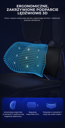 Fotel ergonomiczny gamingowy Angel Furia PRO